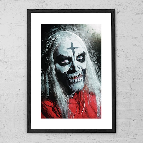 Otis B. Driftwood - Digital Painting - Otis B. Driftwood Art Print - House of 1000 Corpses - Rob Zombie - Horror Movie Art - Horror Decor