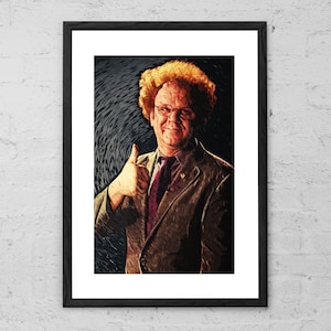 Dr. Steve Brule - Art Print - John C. Reilly - Sprawdź to! Z Dr. Steve Brule - Tim i Eric Awesome Show - Plakat Dr. Steve Brule