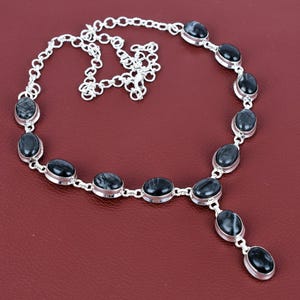 Picasso Jasper Sterling Silver Necklace: Handmade Gemstone Jewelry
