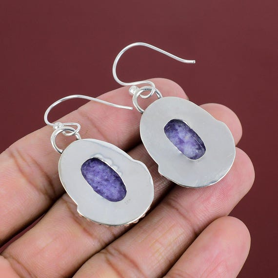 Paire De Boucles D'oreilles Vintage Modèle 82-49 - Occasion Sans Marque | Bijou Fantaisie Ancien