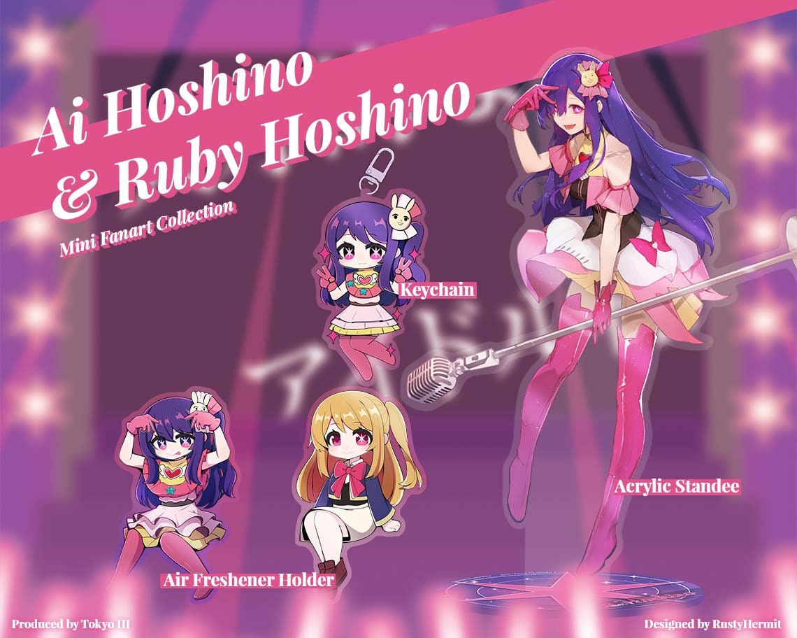 Oshi No Ko Ruby Hoshino Anime Figure Acrylic Stand