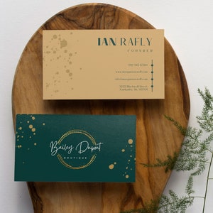 Bewerkbare sjabloon voor visitekaartjes van Canva - Sjabloon voor visitekaartjes direct downloaden - Sjabloon voor afdrukbare visitekaartjes - Visitekaartje-sjablonen