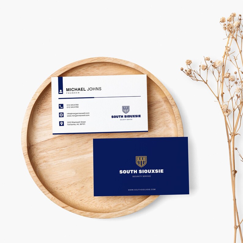 Business Card Template Customized Printable Canva Template Etsy