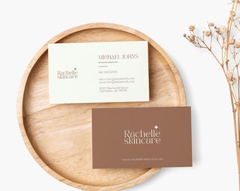 Minimalist Business Card Canva Template – Printable Visiting Card (Digital Download)