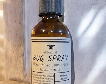 Natural Bug Spray | Essential Oils, Ticks, Mosquitoes, Flies, Gnats, Ants