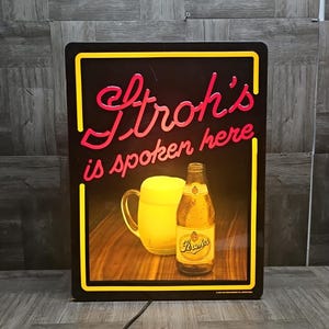 Strohs Beer Sign - Etsy