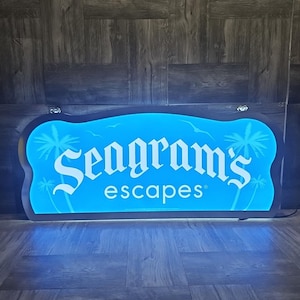 Lighted Seagrams Sign - Etsy
