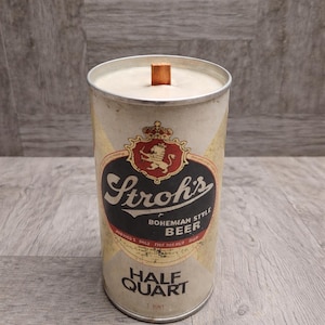 Vintage 16oz Stroh's Beer Can CANdle