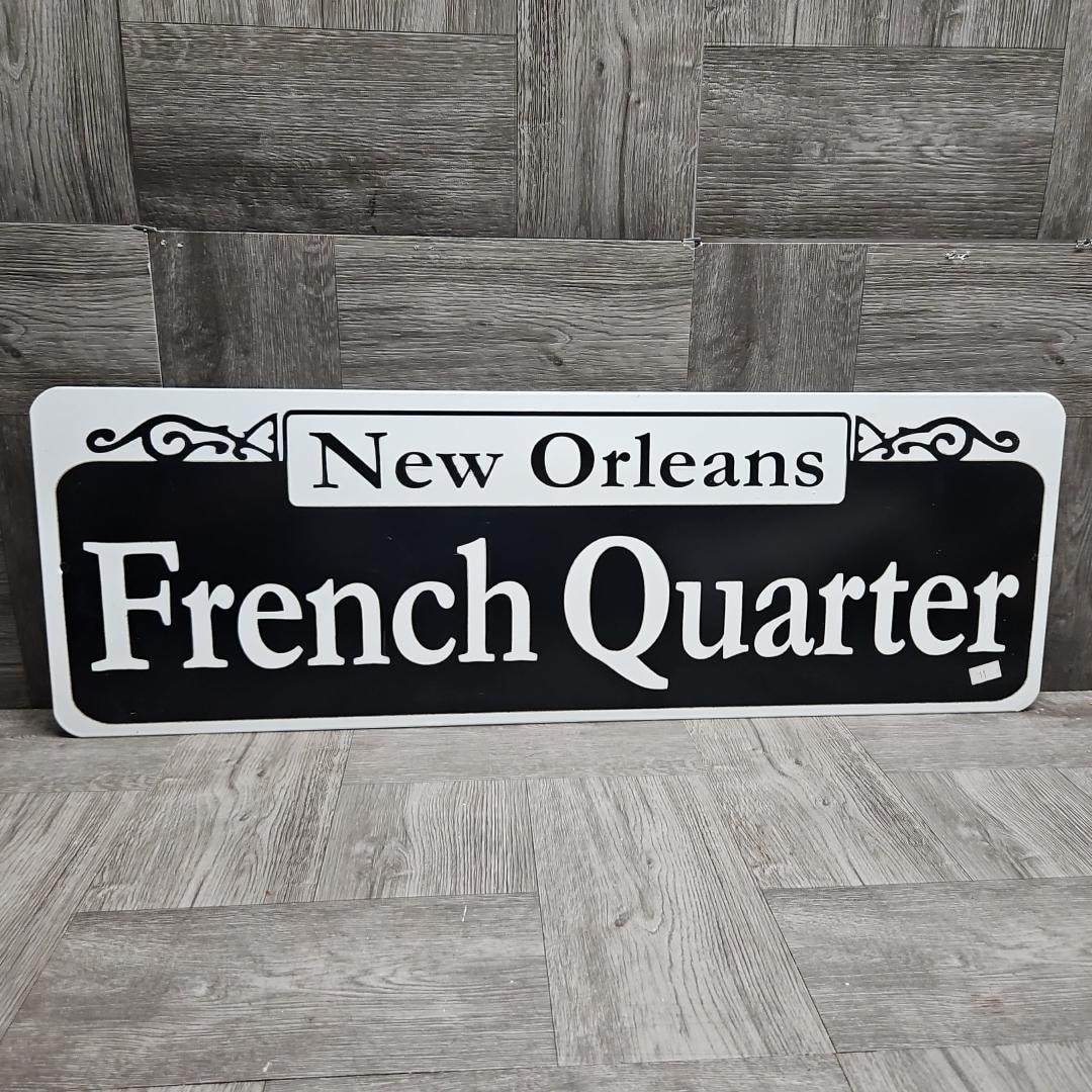 Quarter Sign Lettering New Orleans Louisiana French Quarter Sign 24
