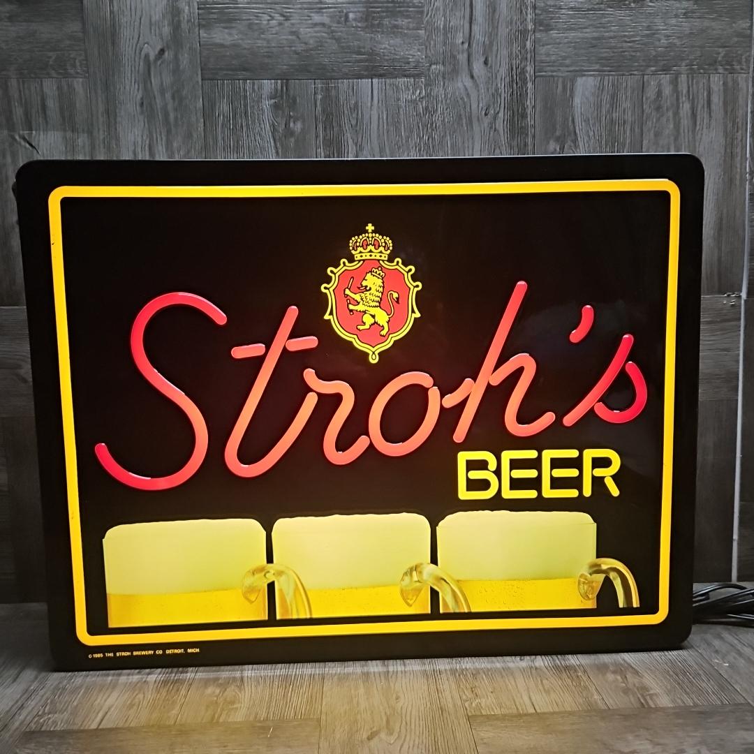 Strohs Beer Sign - Etsy