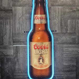 Coors Light Bottle Neon Light
