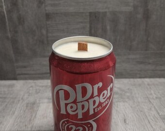 Dr Pepper Soda Can CANdle