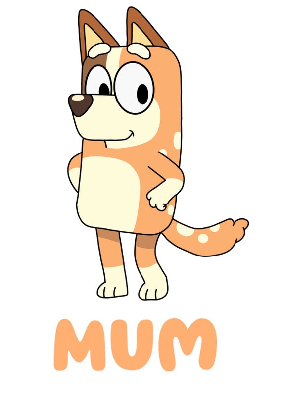 Bluey Mum Chilli Heeler Poster digital download Etsy Österreich