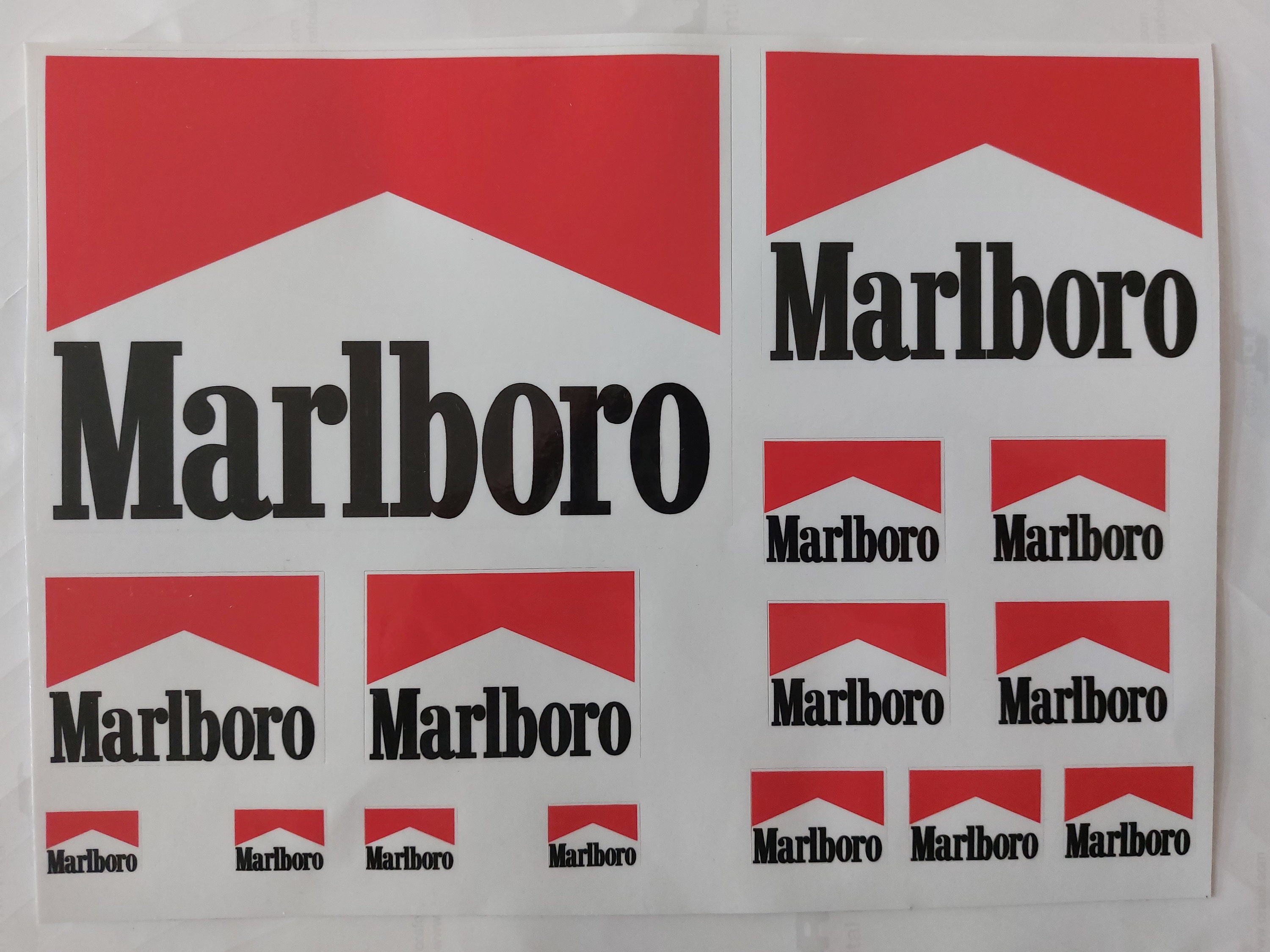 Marlboro Sponsor Decals Stickers Graphics Laminated