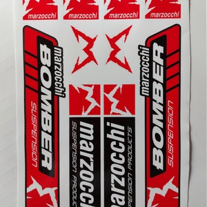 Marzocchi Bomber Z2 2020 Fork Suspension Sticker Decal Kit Adhesive Lime Green Marzocchi Bomber Z2 2020 Fork Suspension Sticker Decal Kit Adhesive Lime Green