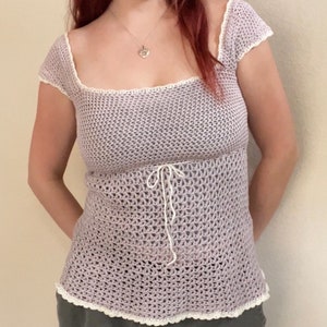 Babydoll Top- Crochet PDF Pattern