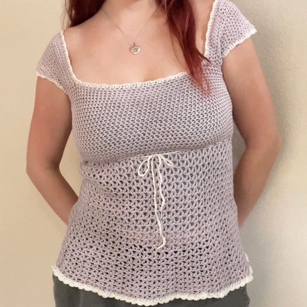 Babydoll Top - Patron PDF au crochet