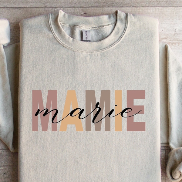 Annonce Grossesse Mamie Cadeau Mamie Sweat Personnalisé Grand-Mère, Cadeau Fête des Mères, Cadeau Pour Grand-Mère Sweat Mamie