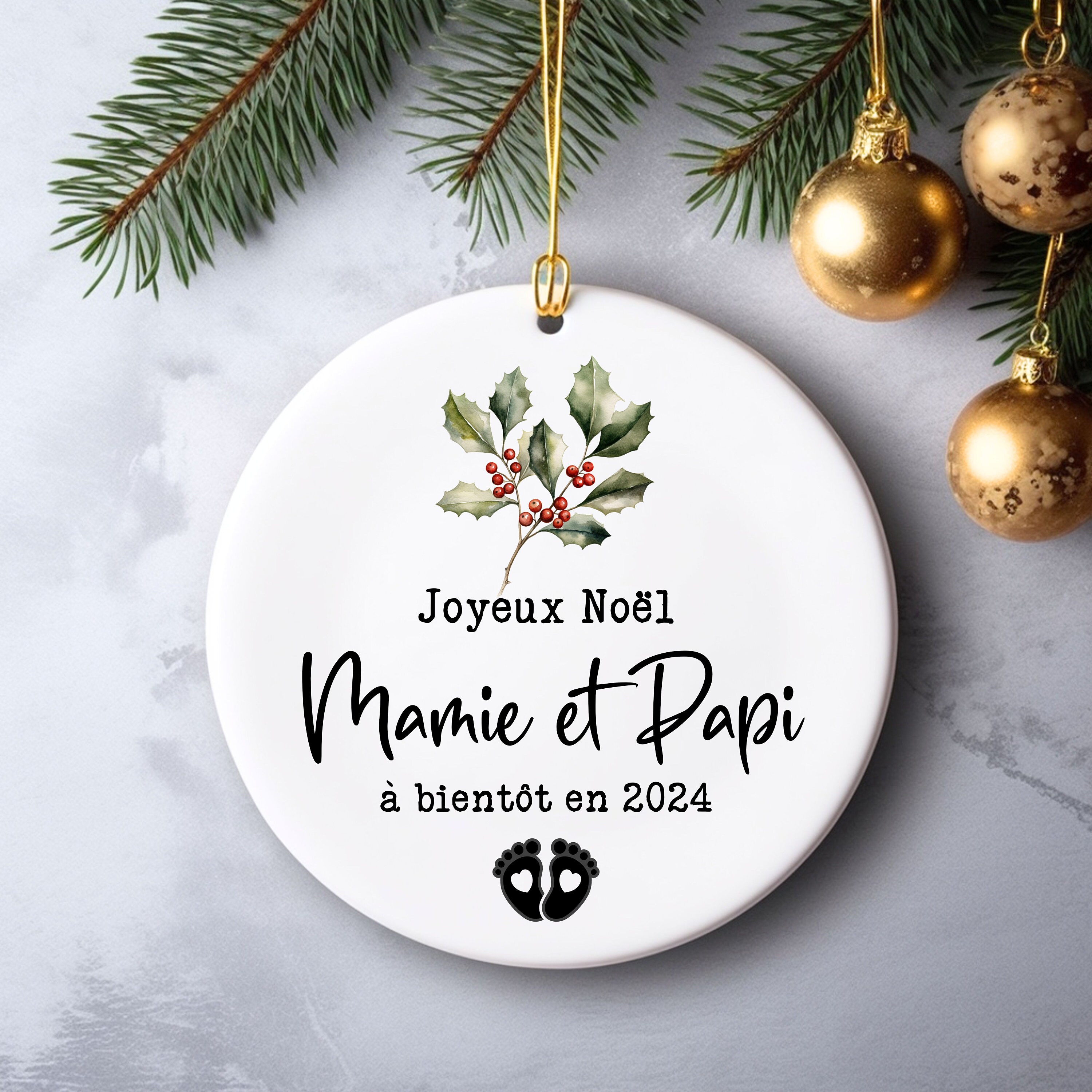 Boule de Noël à personnaliser : Père Noël - Print Your Love