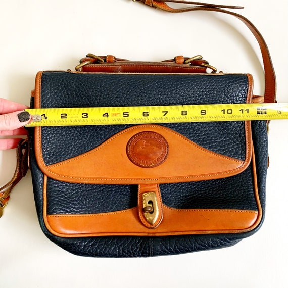 Vintage Dooney and Bourke Crossbody Handbag Navy … - image 2