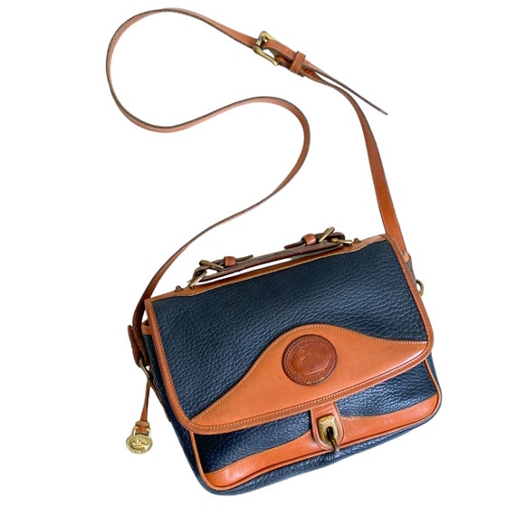 Vintage Dooney and Bourke Crossbody Handbag Navy … - image 3