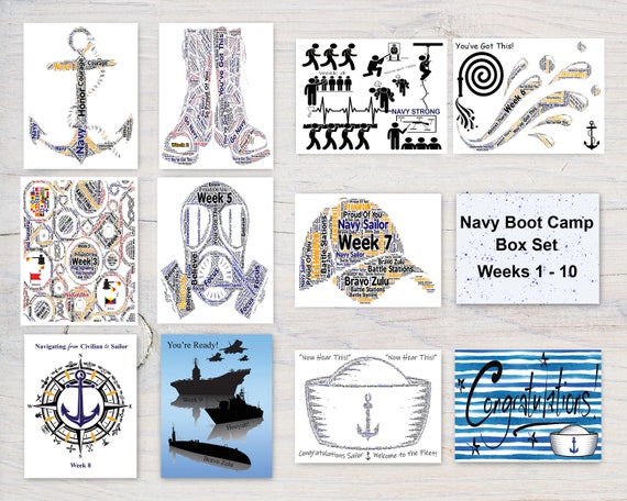 Navy Boot Camp Bound 10 Card Boxed Set for Your Loved One as 