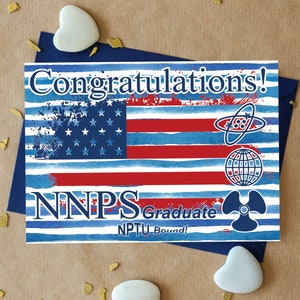 Naval Nuclear Power School Graduation Card, NNPS, MMNs, EMNs, ETNs,