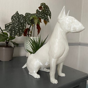 English Bull Terrier planter plant pot . 3D Printed