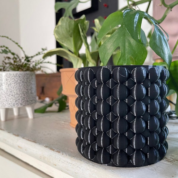 Double Bubble Pot Planter 3D Printed Houseplant Container