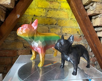 Bouledogue français bouledogue français urne commémorative des cendres imprimée en 3D