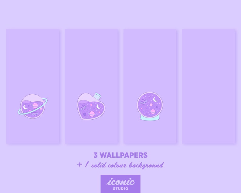 Magical Galaxy App Icon Pack Cute Pastel Kawaii App Icons - Etsy