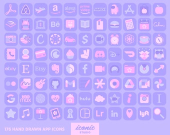 Cherry Blossom App Icons, Cute App Icon Pack, Sakura App Icons