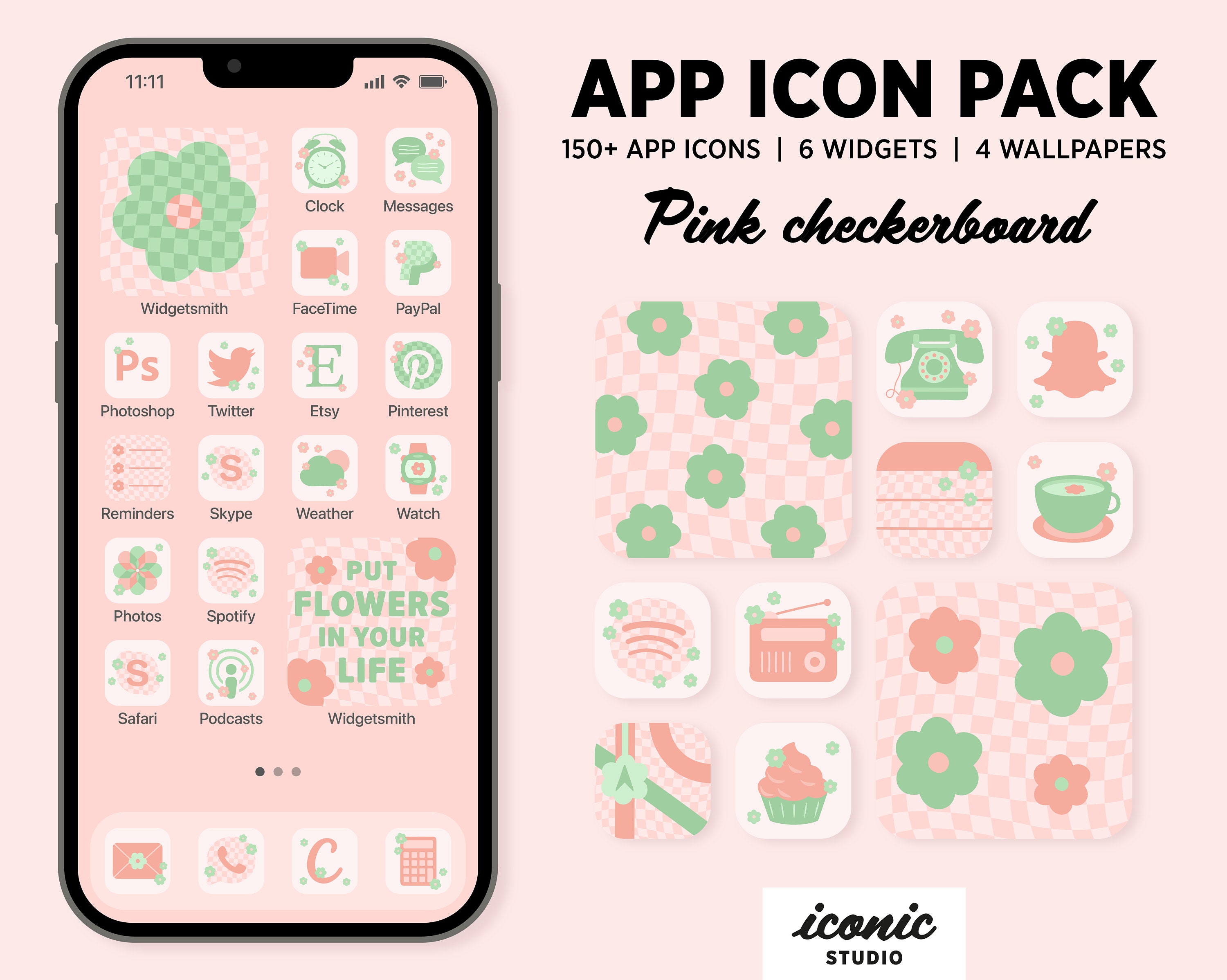 IOS 15 App Icons Pack Cute Kawaii Anime Pink Pastel Premium 