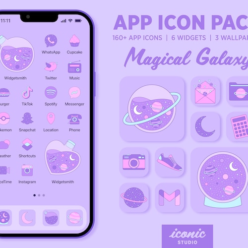 pastel kawaii app icons