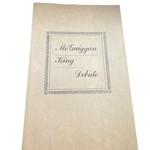 McGuiggan-King Debate 1975 Signed | Church of Christ Apologetics Book | Theology Debate Christianity Collector