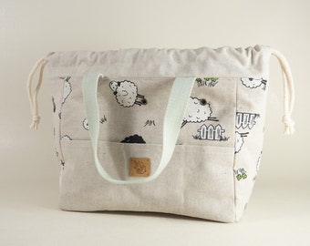 WollControl Large- Animal - The ultimate project bag for knitting meetings and handicrafts on the go