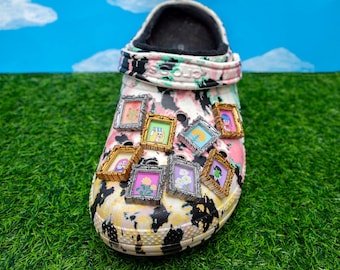 Miniature Framed Art Shoe Charm