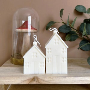 Scented candle House, Scandinavian house, decoration idea, original candle, Mother&#39;s Day, scented candle, gift idea, chalet shape, candle.