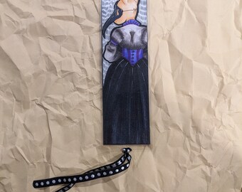 Handmade Cute and Cozy Rabbit Artwork Bookmark