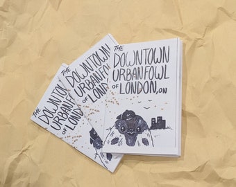 Zine "The Downtown Urban Fowl of London, ON" | Original handmade artwork by independent artist