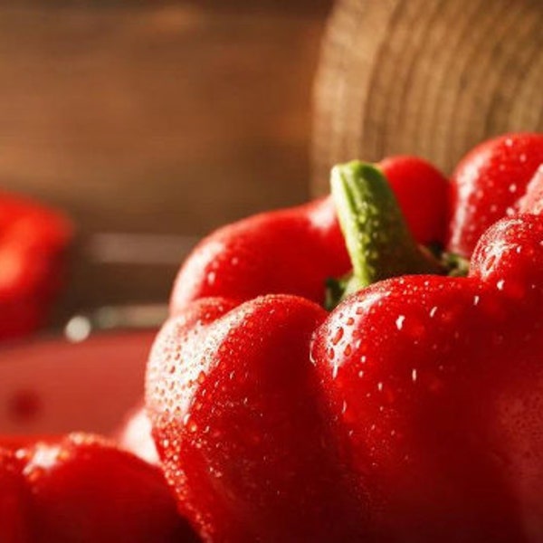 10 Red Sweet Bell Pepper Seeds BW99000