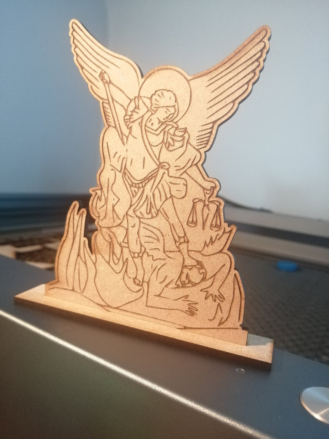 Saint Michael the Archangel Cad File 3mm Mdf Cutout - Etsy Australia
