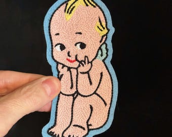Kewpie Tattoo Flash Chainstitch Embroidery Patch