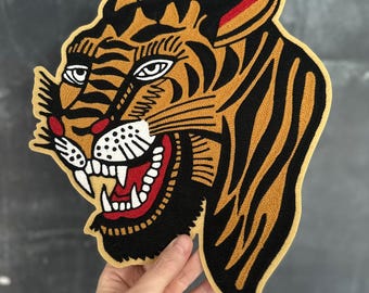 Bert Grimm Classic Tiger Chainstitch Embroidery Patch