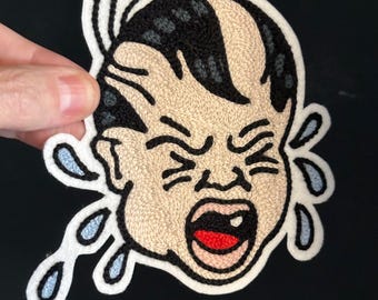 Crybaby Classic Tattoo Flash Chainstitch Embroidery Patch