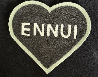 Ennui FEELINGS True Love Heart Chainstitch Embroidery Patch