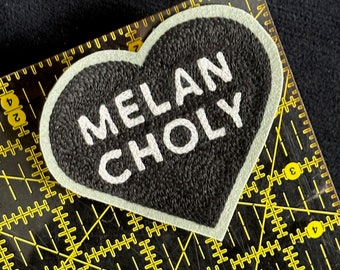 Melancholy FEELINGS True Love Heart Chainstitch Embroidery Patch