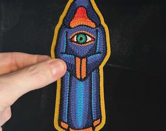 Dan Higgs Gnostic Monk Traditional Tattoo Flash Chainstitch Embroidery Patch