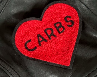 Carbs True Love Heart Chainstitch Embroidery Patch