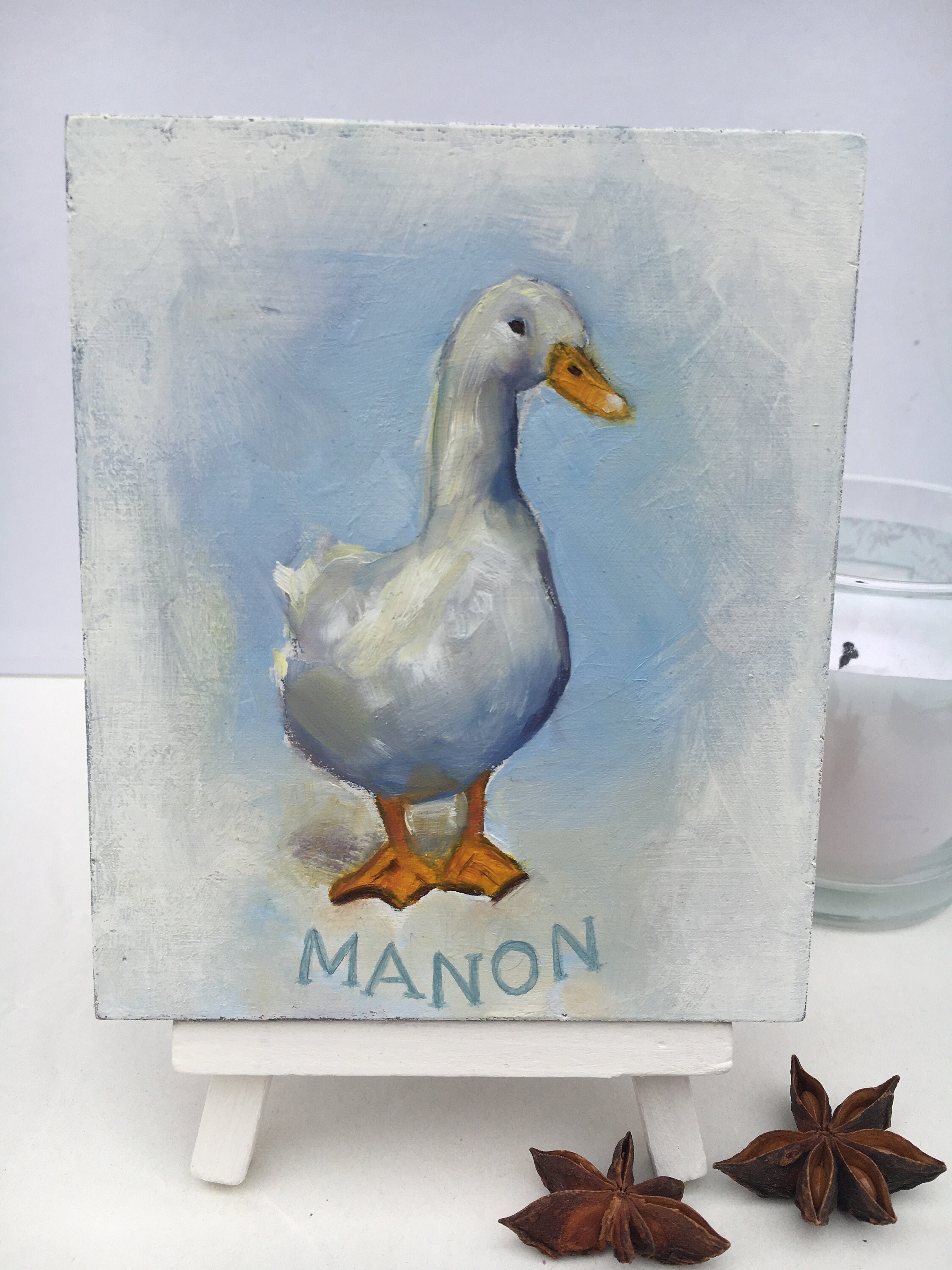 Art de La Crèche, Décoration Murale Personnalisée, Cadeau Baby Shower/Peinture Photo Personnalisée C